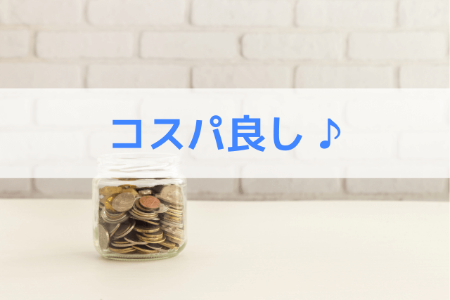 コスパ良し