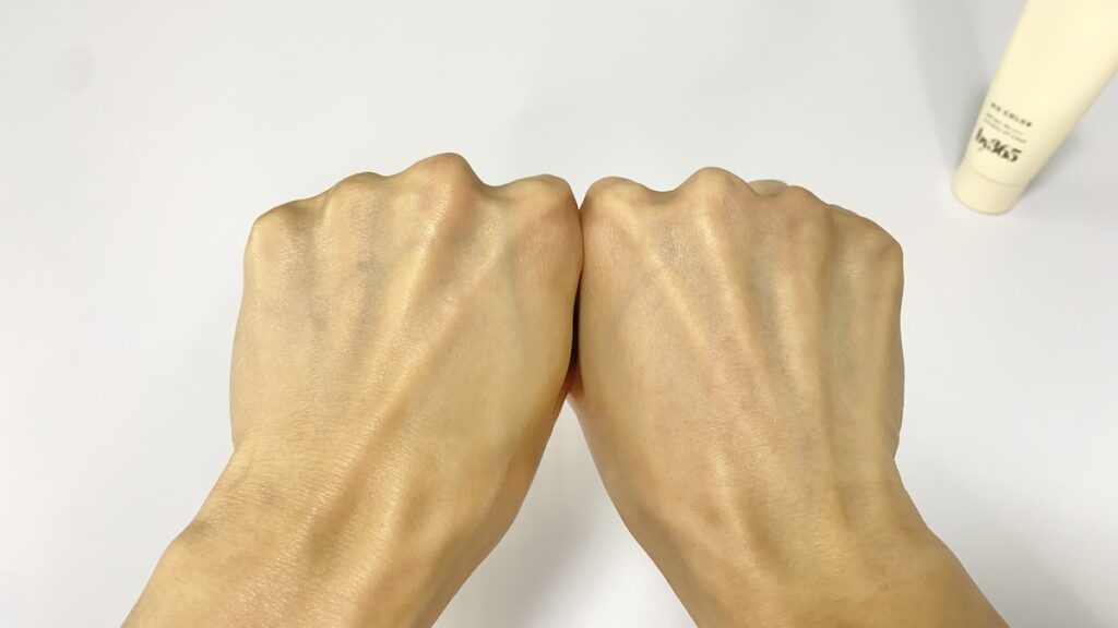 by365「パウダリーUVクリーム」のテカリ具合