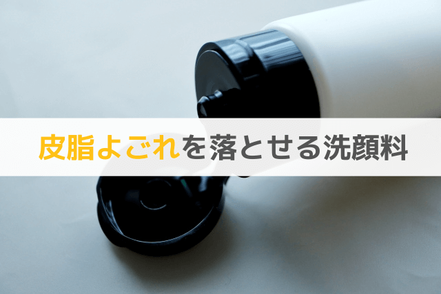 皮脂よごれを落とせる洗顔料を選ぼう