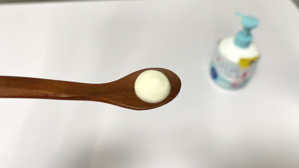 紫外線予報「さらさらUVジェルF」のテクスチャー