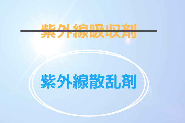 紫外線吸収剤と紫外線散乱剤