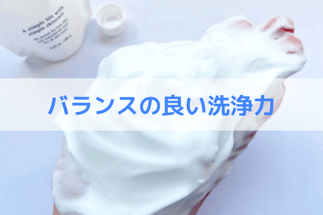 ホロベルの洗顔料はバランスの良い洗浄力