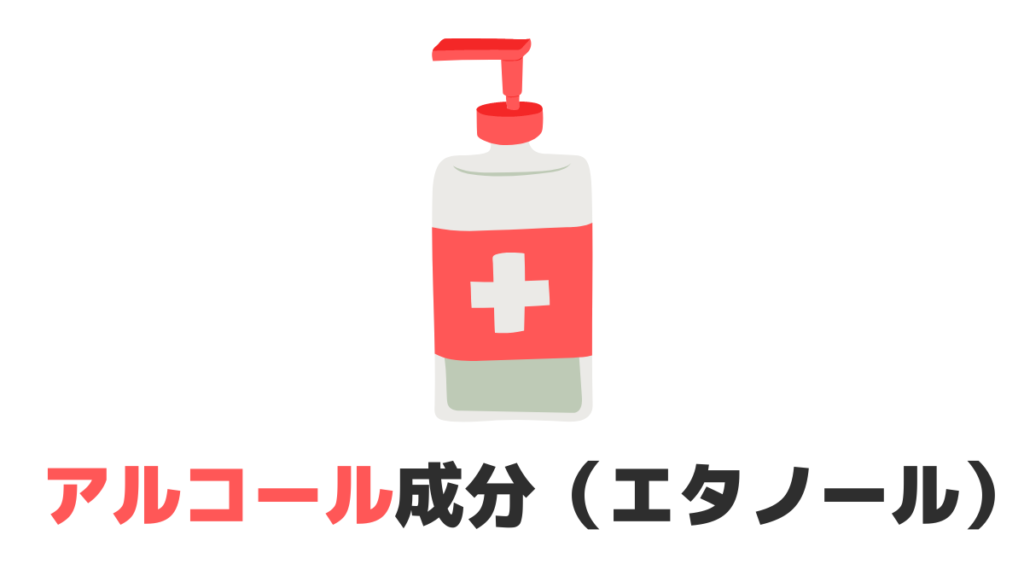 アルコール成分（エタノール）