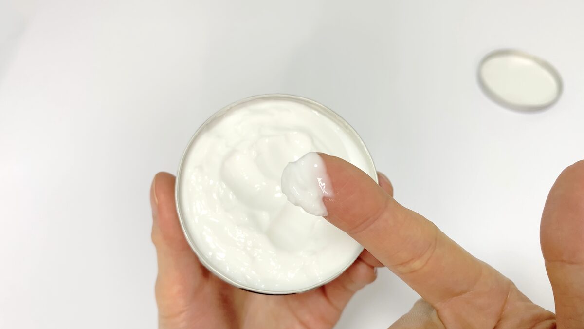 ニベアメン「クリーム」のテクスチャー