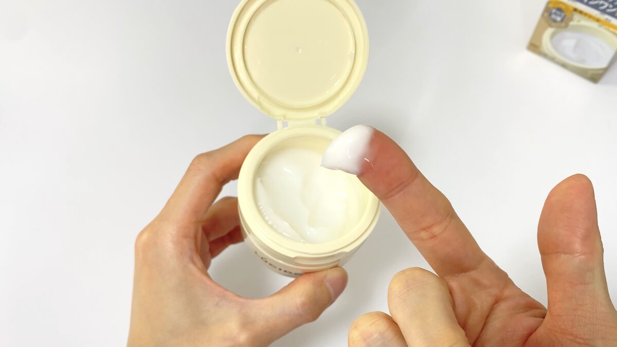 ルシードのシワ改善オールインワンクリームのテクスチャー