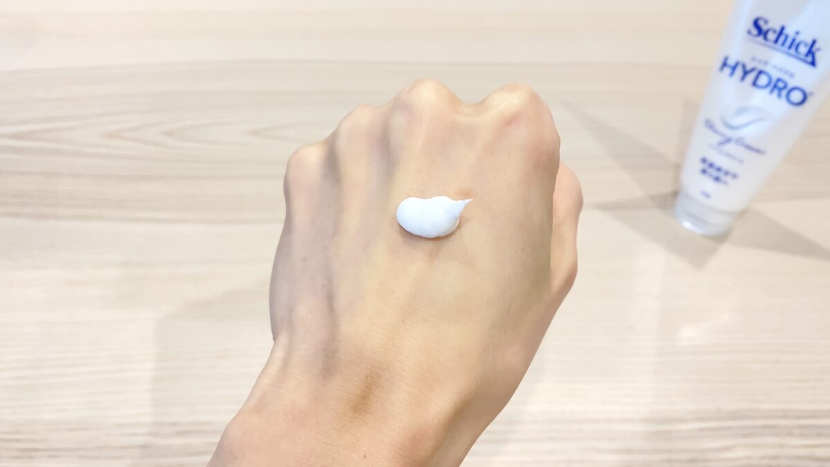 シック ハイドロ「シェービングクリーム」のテクスチャー