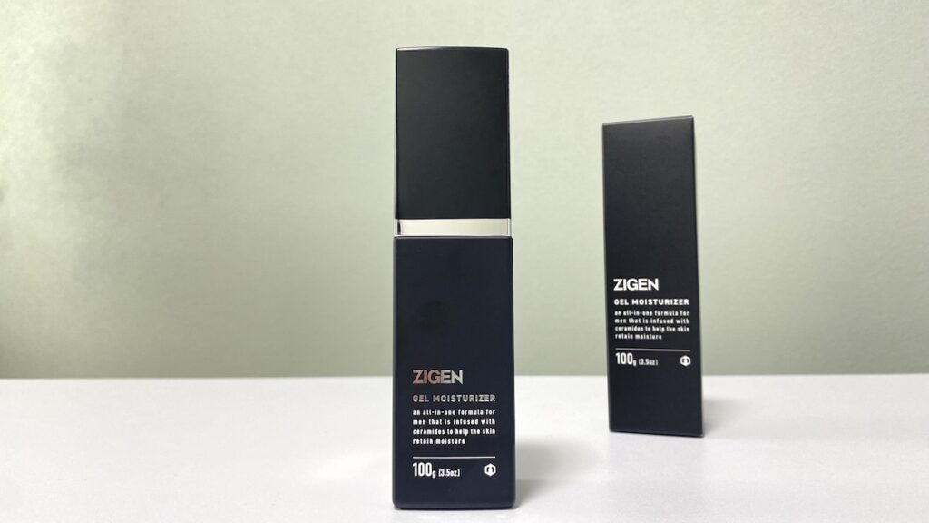 ZIGEN「オールインワンフェイスジェル」本体と箱