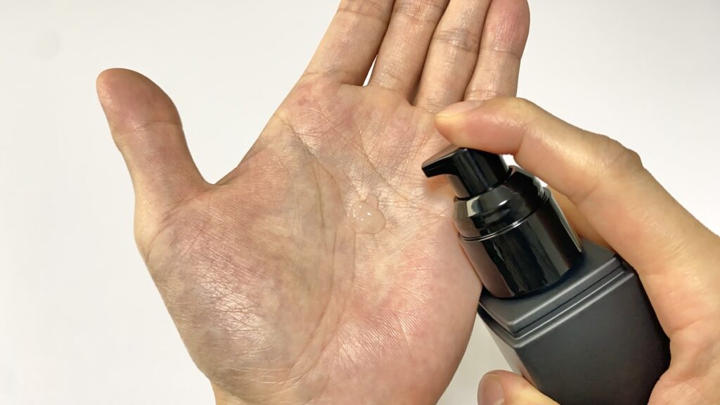 ZIGEN「オールインワンフェイスジェル」の1回の使用目安量